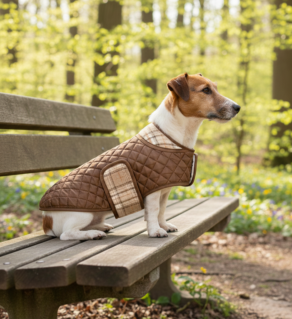 Luxe Gewatteerde Hondenjas - Quilted Chic - DreamPawz