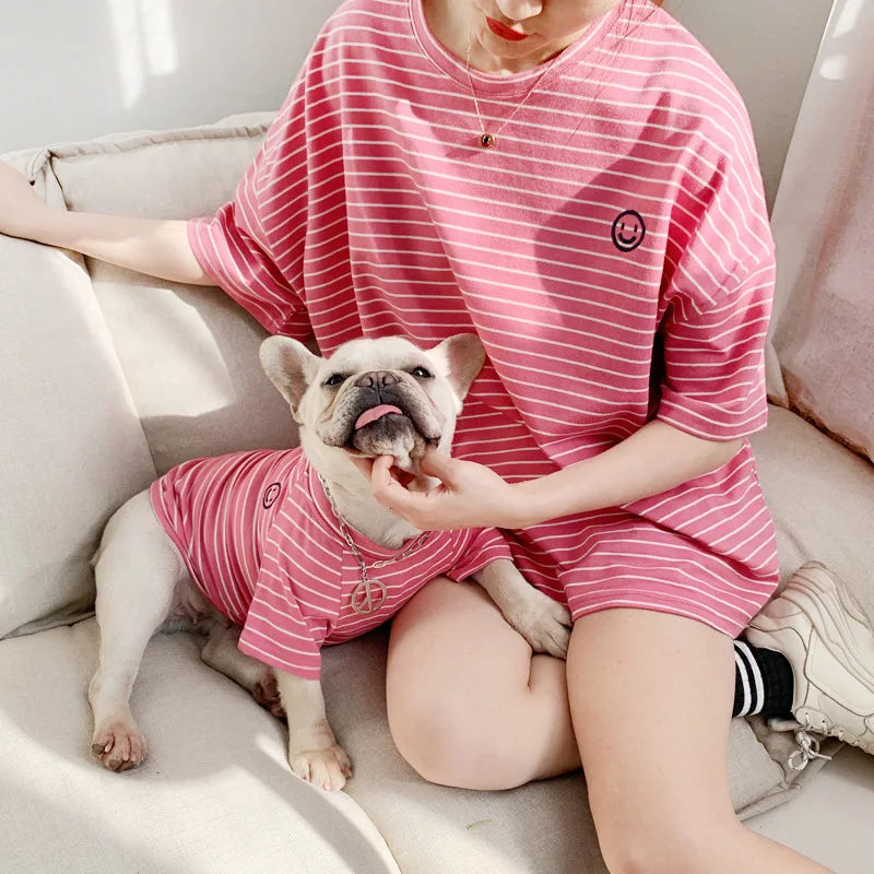 PetMundo - Matching T-Shirts voor Hond & Baasje - Gestreept