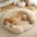 Fluffy Hondenmand - Halfopen - Rond