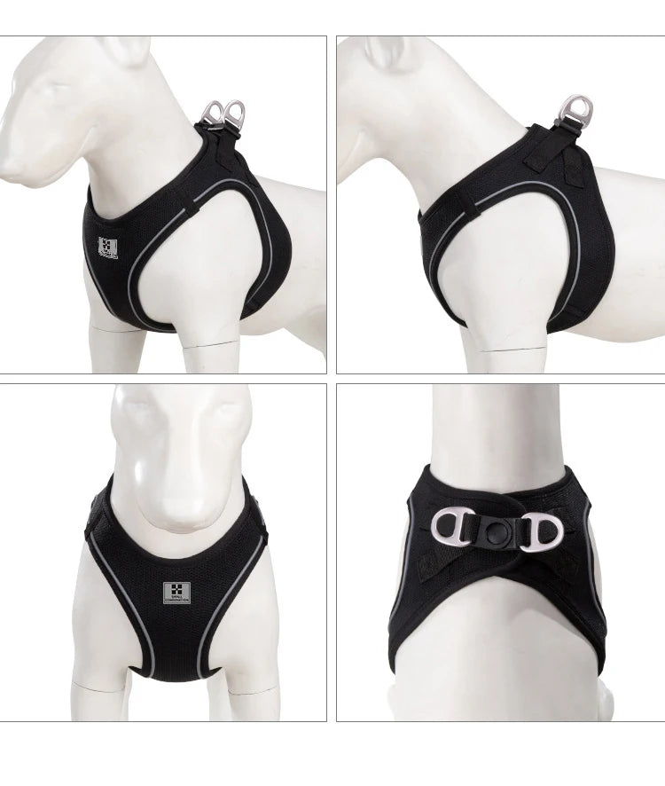 Small Combination - Reflecterende Set met Hondentuigje en Handsfree Riem