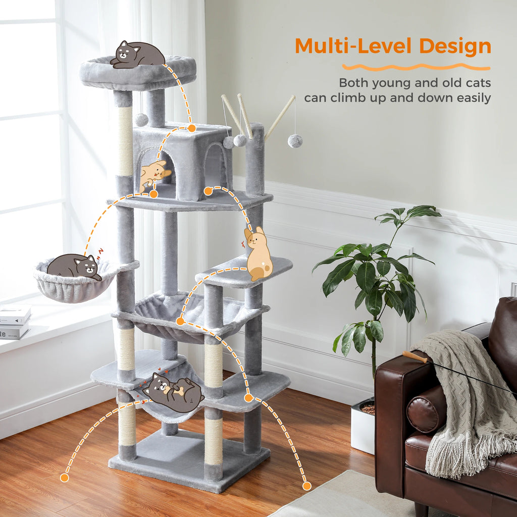 PAWZ Road - Deluxe Multi-Cat Tower Tree (175cm)