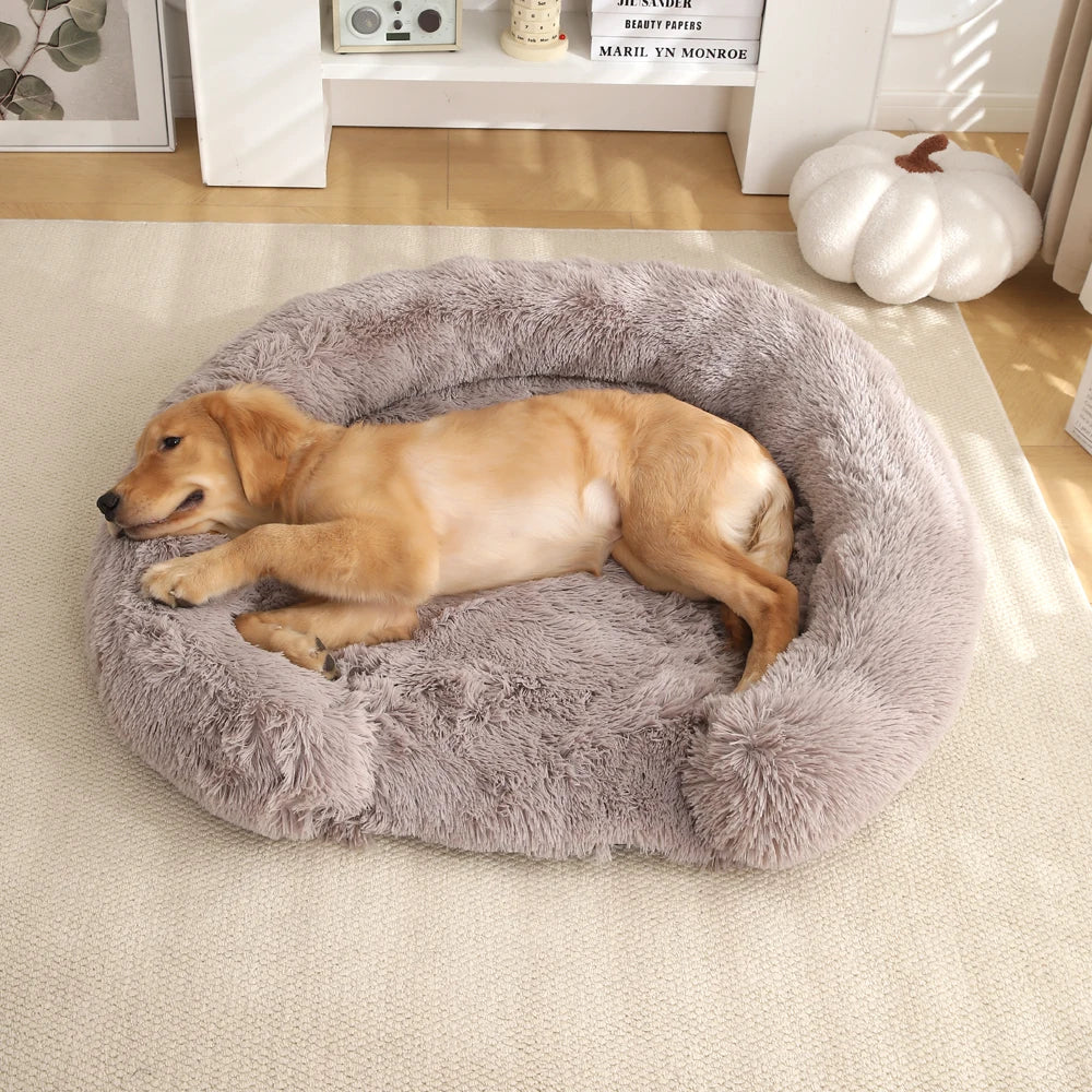 Fluffy Hondenmand - Halfopen - Rond