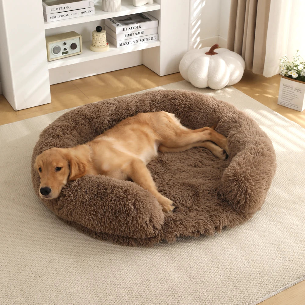 Fluffy Hondenmand - Halfopen - Rond
