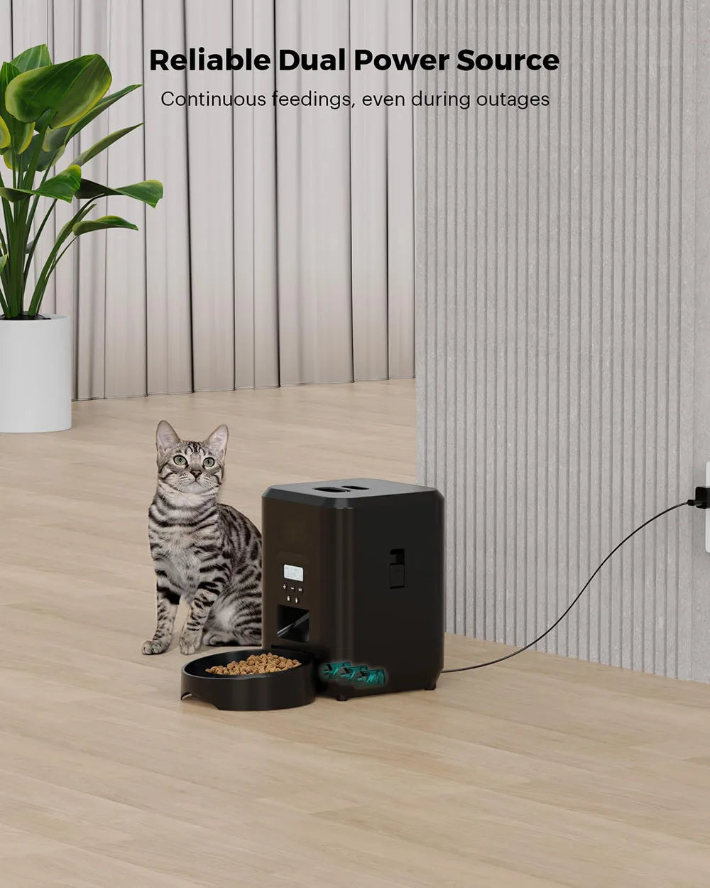 ZYfeeder - Automatische Voerbak - Timer Gestuurd, Slow Food Optie voor Kat & Hond