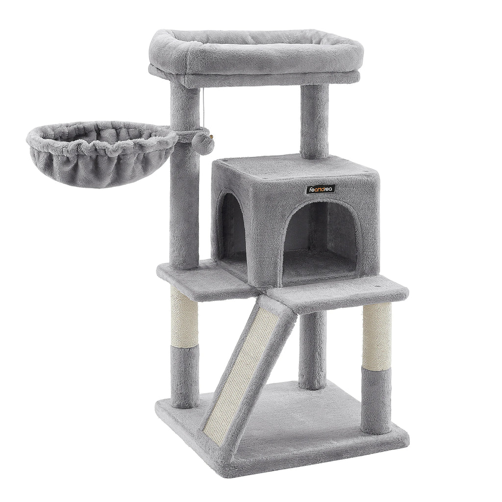 FEANDREA - Medium Kattenkrabpaal met Krabplank & Hangmat