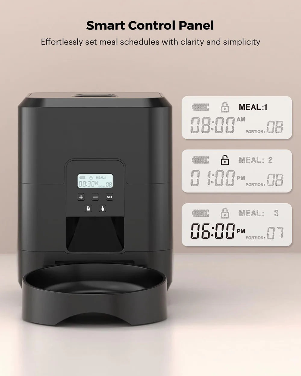 ZYfeeder - Automatische Voerbak - Timer Gestuurd, Slow Food Optie voor Kat & Hond