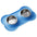 Antislip Dubbele Voer- en Waterbak met Siliconen Anti-Slip Mat voor Honden en Katten