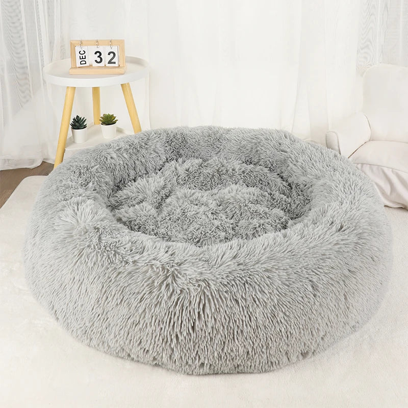 Fluffy Donut Bed voor Honden & Katten