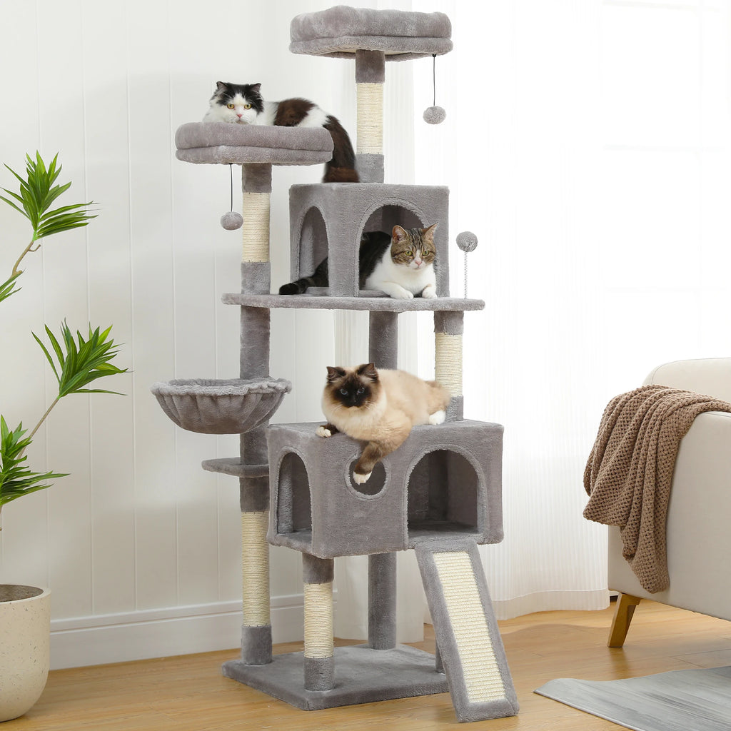 PAWZ Road - Stabiele Multi-Level Kattenboom met Klimframe en Krabplank