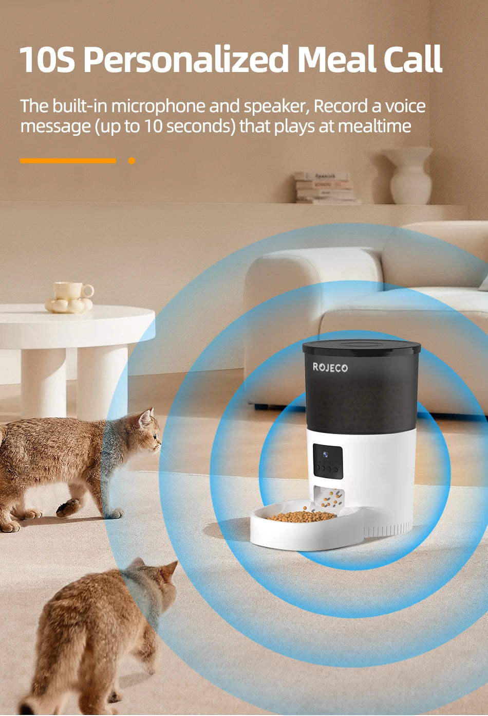 ROJECO - Automatische Voerbak Met Camera 3L