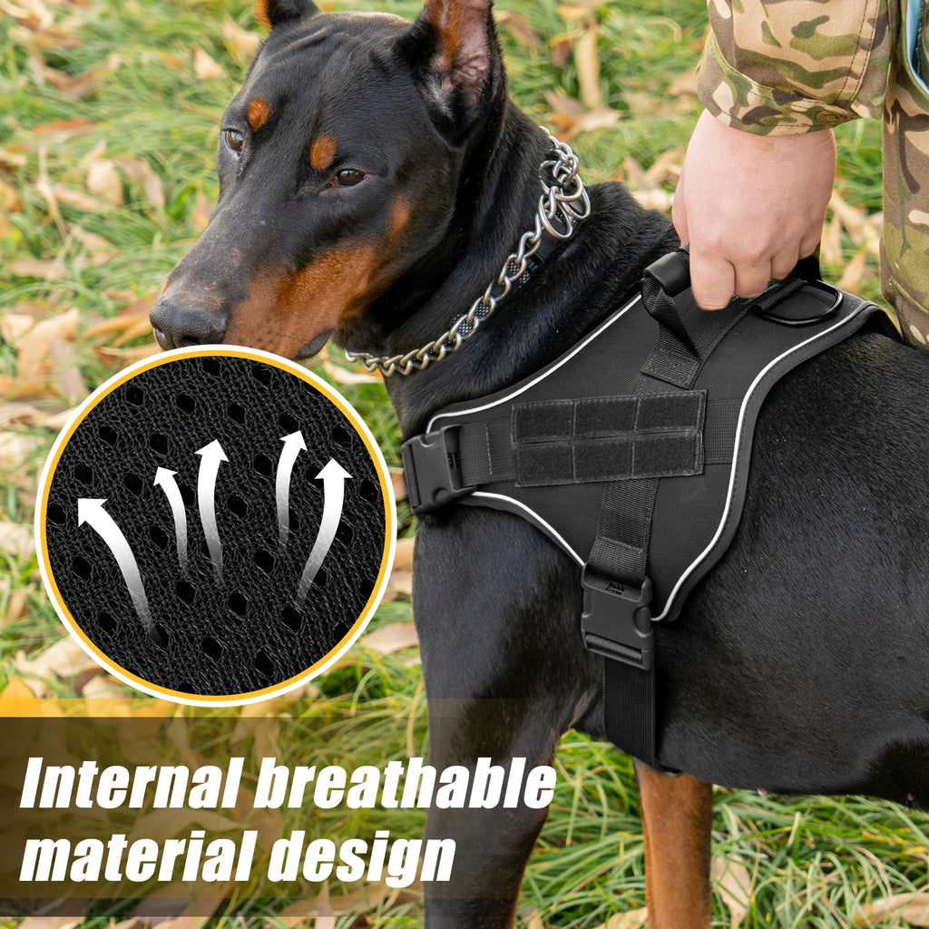 Tactical Hondentuigje - Reflecterend & Extra Controle