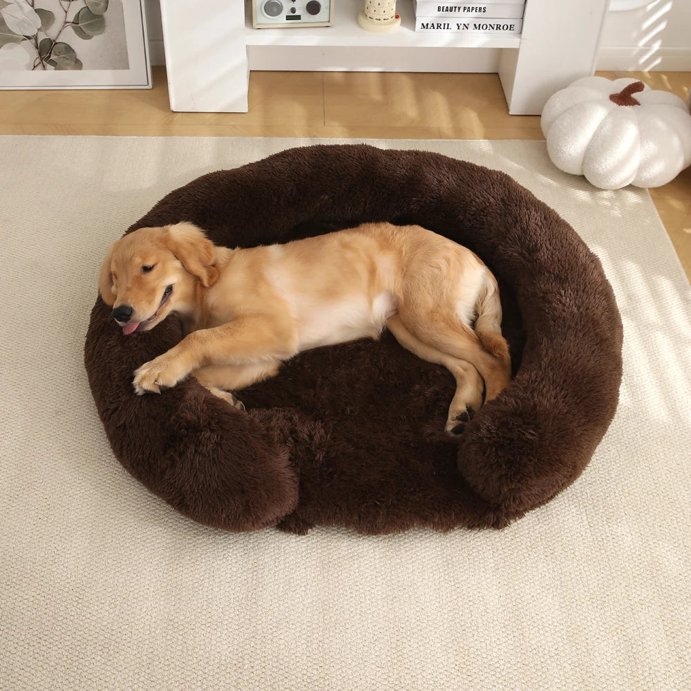 Fluffy Hondenmand - Halfopen - Rond