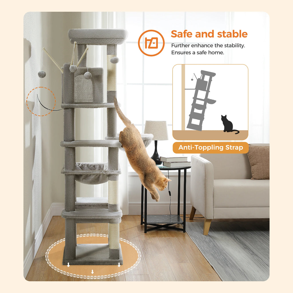 PAWZ Road - Deluxe Multi-Cat Tower Tree (175cm)