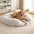 Fluffy Hondenmand - Halfopen - Rond
