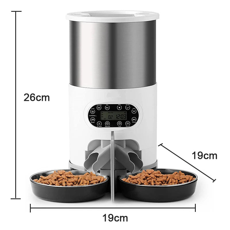 Slimme Katten- & Hondenvoerbak met App-Bediening en Timer 3L/4.5L