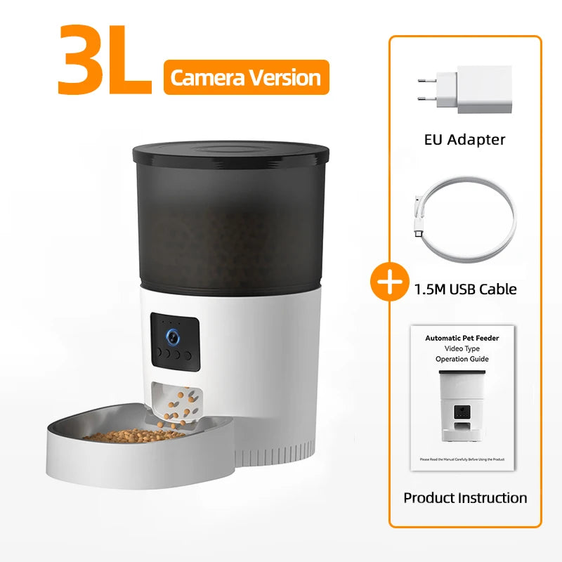 ROJECO - Automatische Voerbak Met Camera 3L