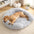 Fluffy Hondenmand - Halfopen - Rond