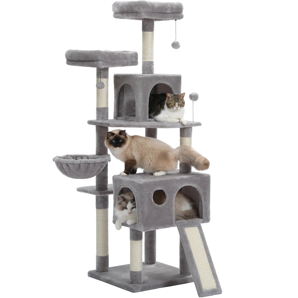 PAWZ Road - Stabiele Multi-Level Kattenboom met Klimframe en Krabplank