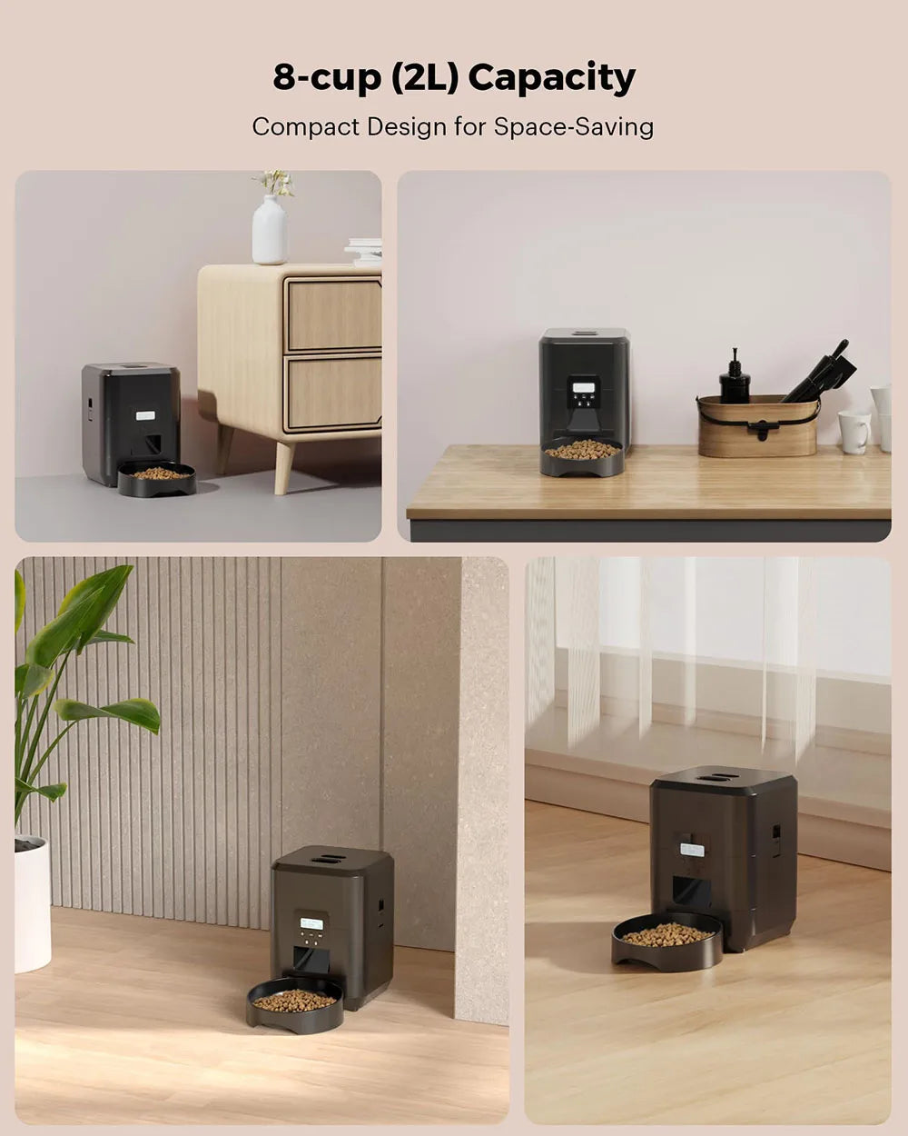 ZYfeeder - Automatische Voerbak - Timer Gestuurd, Slow Food Optie voor Kat & Hond