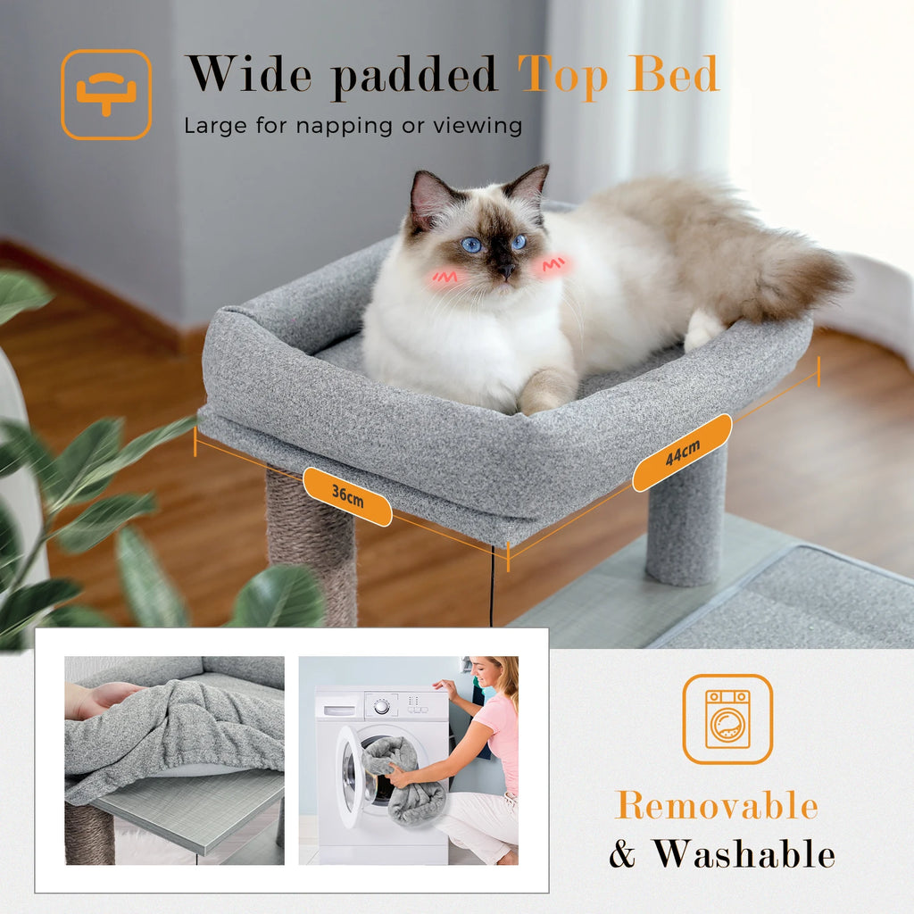 PAWZ Road - Compacte Kattenboom met Sisal Krabpalen, Speeltjes en Luxe Condos