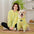 Gele Tie Dye Matching Hoodie voor Hond & Baasje
