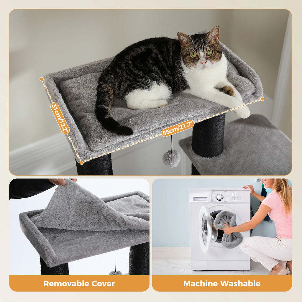 PAWZ Road - Stevige Kattenpaal met Hangmat, Kattenhuis, 11 Sisalpalen en Ligplaatsen