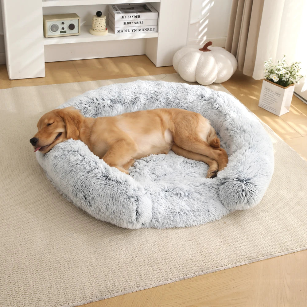 Fluffy Hondenmand - Halfopen - Rond