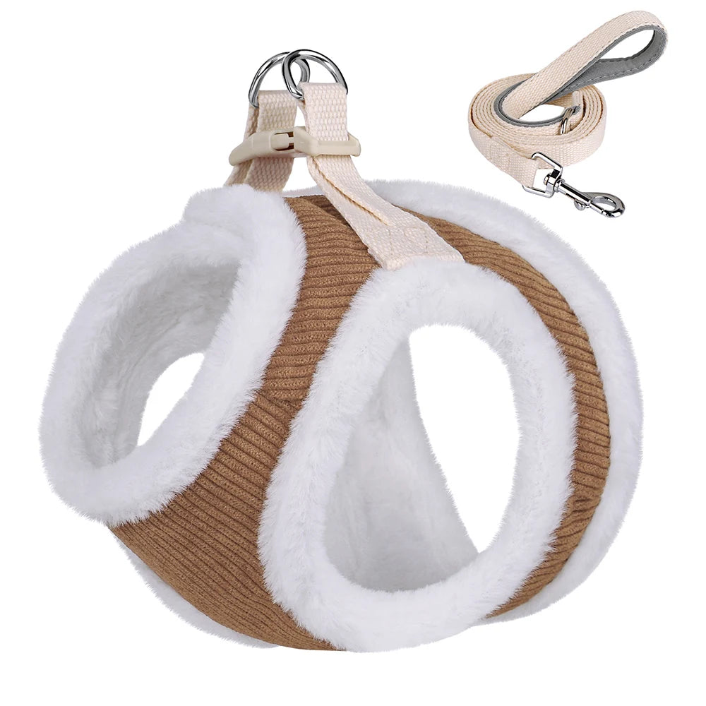 Winters Tuigje met Riem (Set) voor Kleine Honden of Katten - Teddy