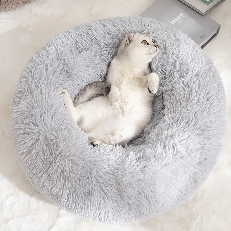 Fluffy Donut Bed voor Honden & Katten