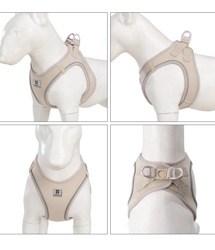 Small Combination - Reflecterende Set met Hondentuigje en Handsfree Riem