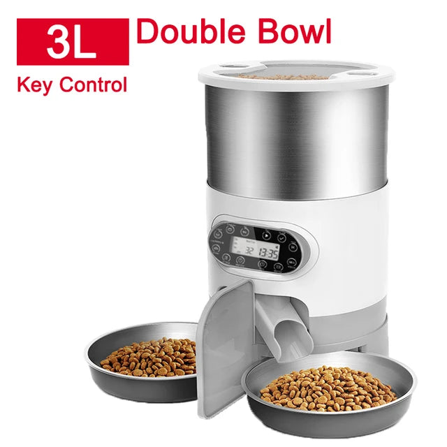 Slimme Katten- & Hondenvoerbak met App-Bediening en Timer 3L/4.5L