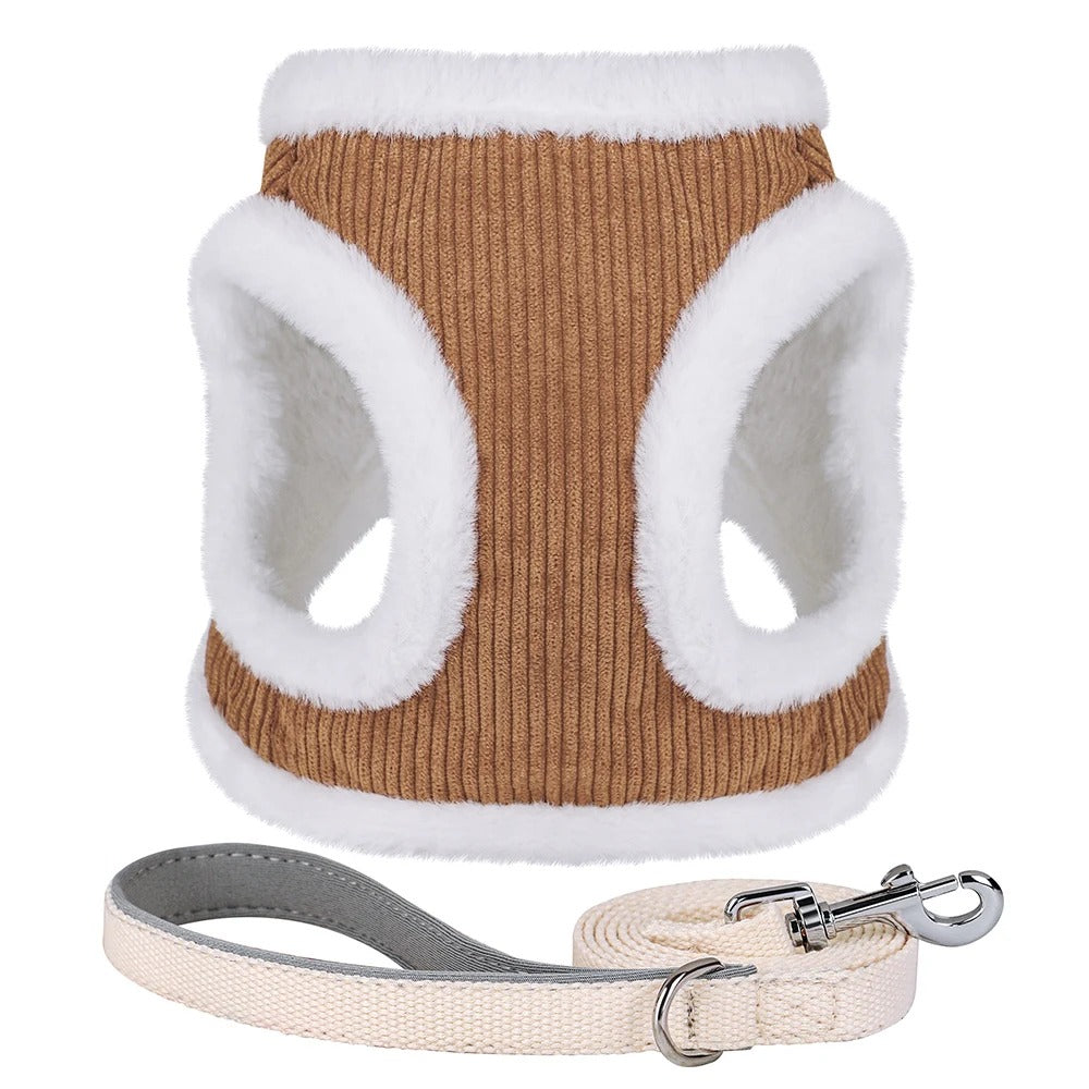 Winters Tuigje met Riem (Set) voor Kleine Honden of Katten - Teddy